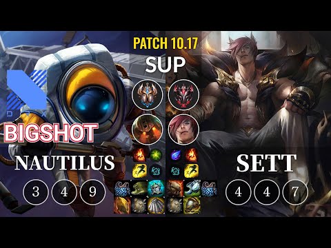 DRX BigShot Nautilus vs Sett Sup - KR Patch 10.17