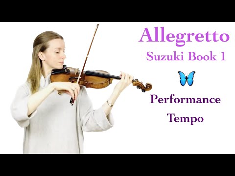 Allegretto - Suzuki Book 1 - in performance tempo!
