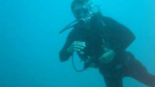 Batismo de mergulho em Guarapari, na Ilha Escalvada.