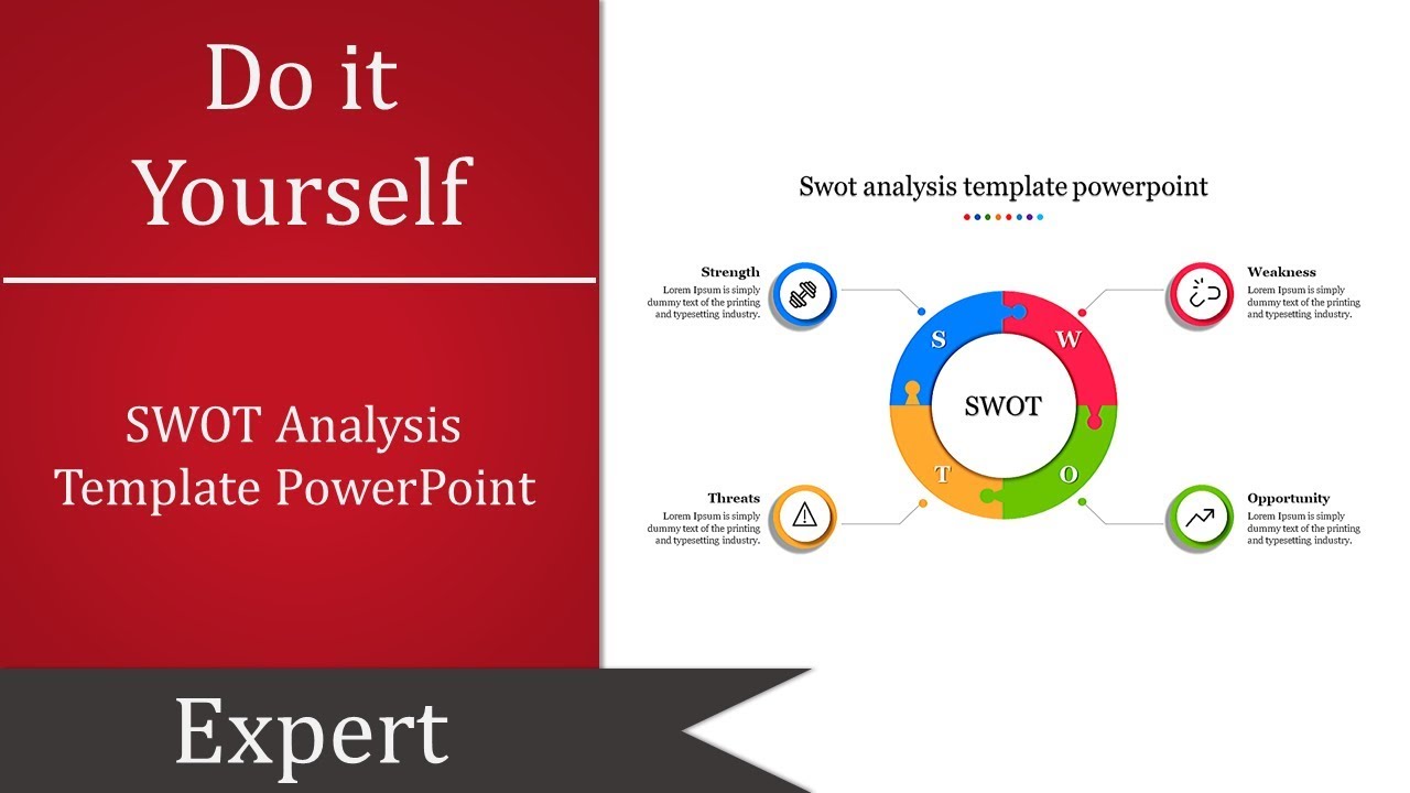 How to do swot analysis template PowerPoint presentation