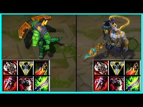 RENEKTON vs NASUS 1000Q FULL BUILD FIGHTS | LEAGUE OF LEGENDS