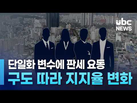 단일화 변수에 판세 요동..구도 따라 지지율 변화