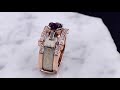 video - Mokume Falling Water Engagement Ring And Enhancer Set