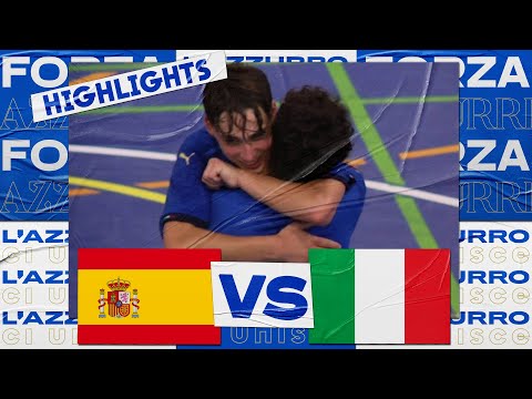 Highlights: Spagna-Italia 2-3 - Futsal Under 19 (17 maggio 2022)