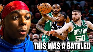 CELTICS STEAL NAIL-BITING VICTORY!!- Sacramento Kings vs Boston Celtics Highlights Reaction