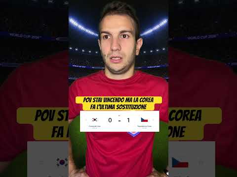 POV STAI VINCENDO MA LA COREA FA UNA SOSTITUZIONE 🇰🇷⚽️