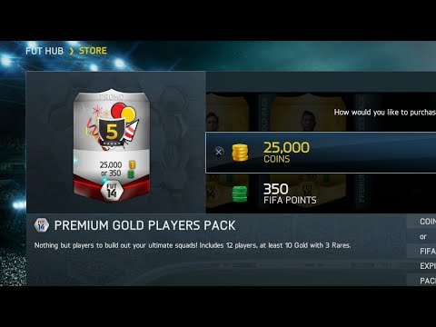 FIFA 14 10X 25K Packs Pack Opening With 2 87 Overall Players