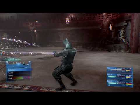 FINAL FANTASY VII REMAKE ARENA Infernal Eruption VS Barrett's Limit Skills Fire In The Hole.