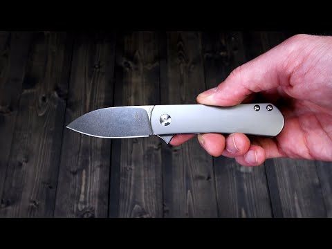 Kizer Yorkie Laconico Stonewashed S35VN Titanium Frame Lock