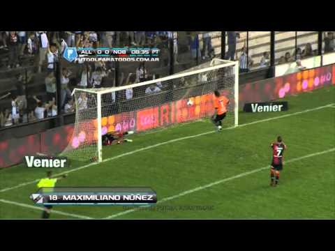Gol de Núñez. All Boys 1 Newell's 0. Fecha 18. Torneo Inicial 2013. Fútbol Para Todos