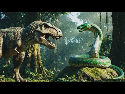 Titanoboa vs T-Rex – Jungle Battle of the Ancient World!
