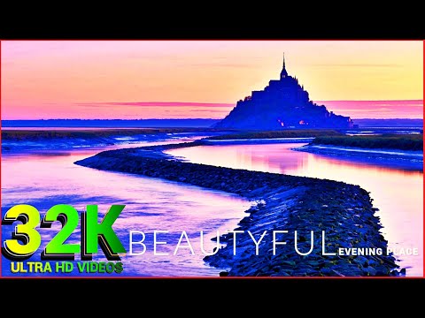 The Most Beautiful Evening Place In 32k Video Ultra HD 240fps | Relaxing Music [Free Me]