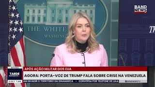 Porta-voz de Trump fala sobre crise na Venezuela e reforça possível ataque à Groenlândia