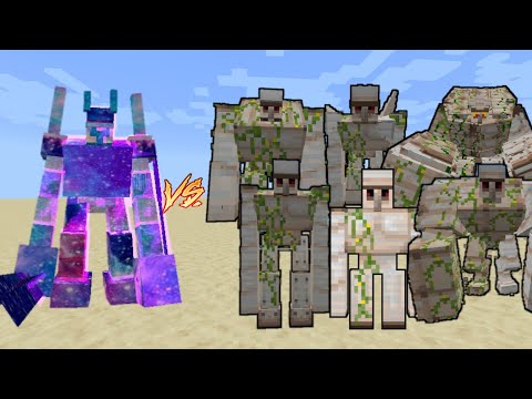 EPIC Minecraft Mob Battle: Galaxy Golem vs ALL Golems!