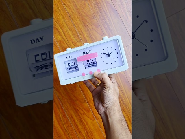 Vídeo relacionado con Framan Flip Clock Retro Relojes de Sobremesa Modernos. Cuarzo, Base de Metal y láminas de plástico