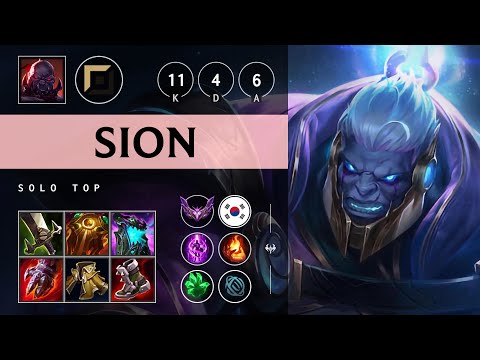 Sion Top vs Aatrox: Godlike - KR Master Patch 14.17