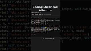 Coding Multihead Attention for Transformer Neural Networks