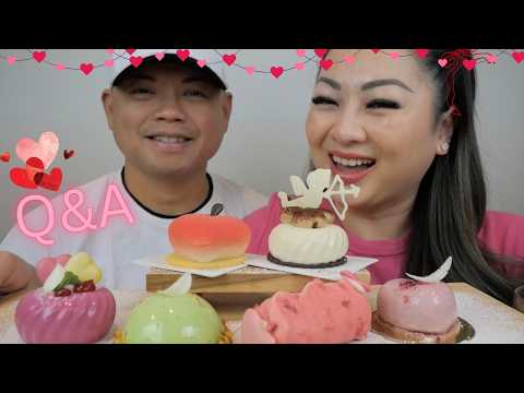 Mousse CAKES *Valentine's Special Couples Q&A | N.E Let's Eat