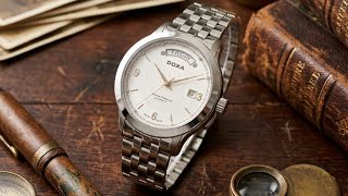 Doxa Executive D167SWH🔥Diamond朱仔推介《瑞士製造🇨🇭舊裝3 6 9光頭圈 DAY-DATE💎8粒真鑽石 sw240高頻機械⌚》快閃優惠HK 2388💥96699429👍 
