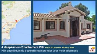 preview picture of video '4 slaapkamers 2 badkamers Villa te Koop in Finca, El Campello, Alicante, Spain'