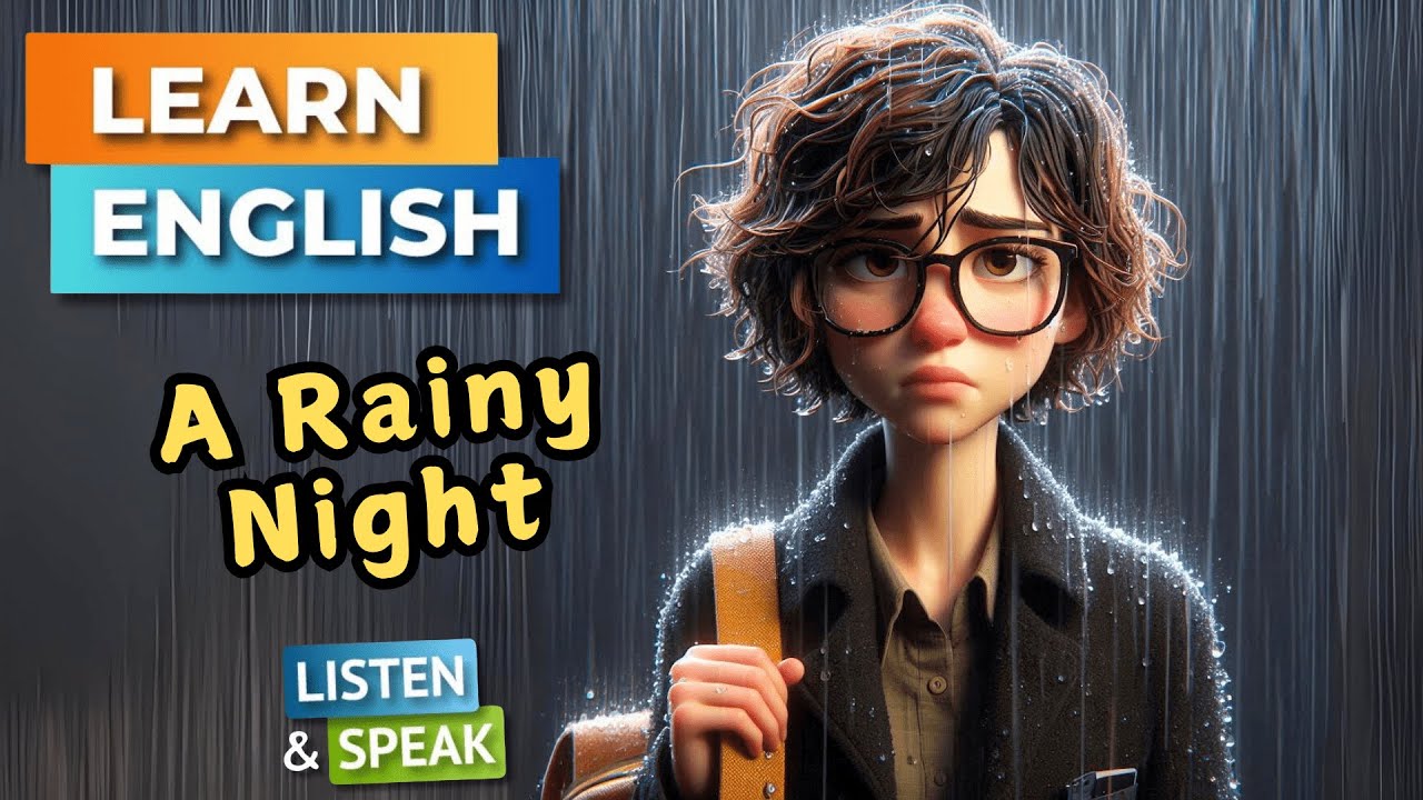 A Rainy Night   | Improve Your English | English Listening Skills - Speaking Skills.