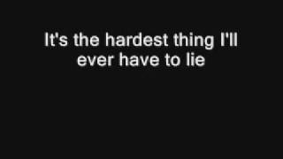 98 degrees- The hardest thing lyrics