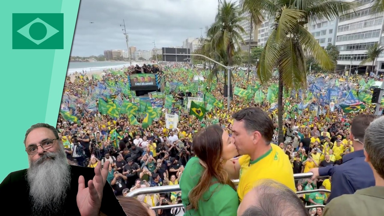FLÁVIO começa CAMPANHA com GRANDE COMÍCIO em COPACABANA: MILITÂNCIA ORGÂNICA