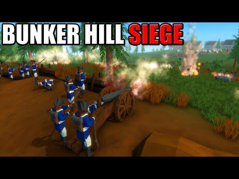 Red Coats Charge BUNKER HILL Defenses! - Rise of Liberty: Battle Simulator