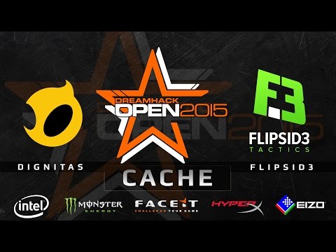 Dignitas vs Flipsid3 - Map 3 - Cache (DreamHack Open Summer 2015 Closed Qualifier)