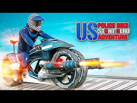 US Police Bike Stunt Hero Adventure - Gameplay Android game - stunt bike racer