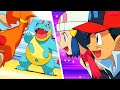 Ash And Dawn Vs Lyra And Khoury Full Battle Pokemon AMV
