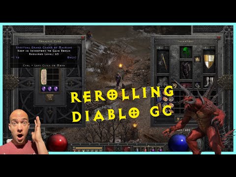 Diablo 2 Resurrected - Rerolling grand charms hoping to get gc skillers! baal, dia charms