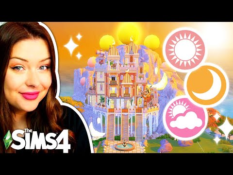 A Palace Build But Each Floor is a Different TIME OF DAY in The Sims 4