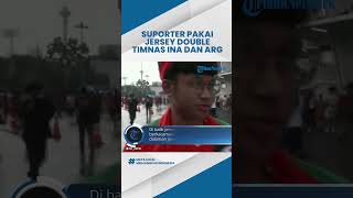 Diwawancarai Media Asing, Suporter Ini Viral Pakai Jersey Double Indonesia & Argentina di GBK