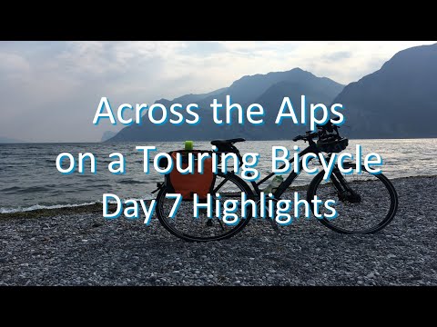 Across the Alps on a Touring Bicycle - Day 7 Highlights (Fuessen to Lake Garda)