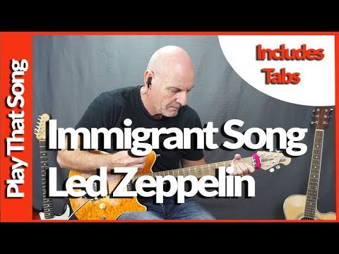 Led Zeppelin - Immigrant Song - Guitar Lesson Tutorial