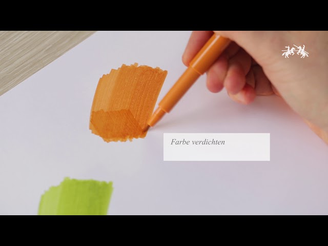 Video Teaser für Faber-Castell: Video Pitt Artist Pen compressing colours german