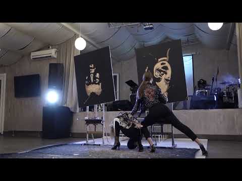 Dancing Painter Show. Wedding Performance in Bryansk 2020-08-12