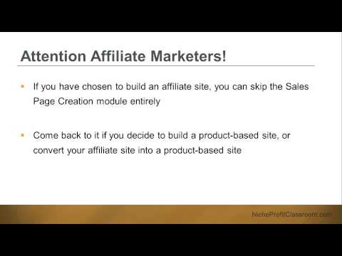 1 Sales Page Creation Overview