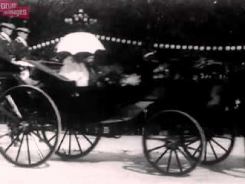 les souverains russes et le Président de la République Félix Faure aux Champs-Elysées (1896)