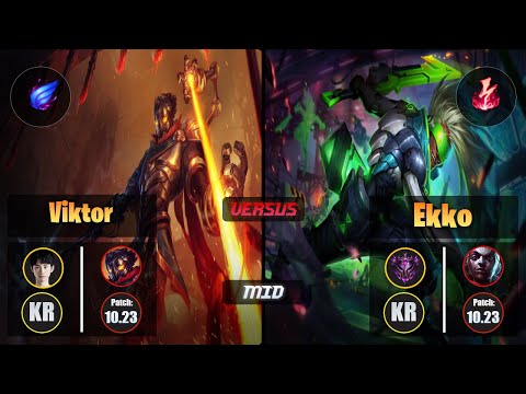 Doinb VIKTOR (Mid) [Phase Rush] VS EKKO - Master KR Patch 10.23