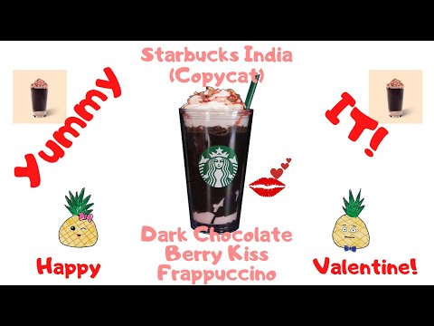Starbucks India: Dark Chocolate Berry Kiss Frappuccino (Copycat) #shorts | Yummy It Food
