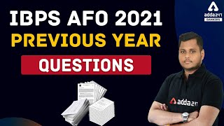 IBPS AFO 2021 | Previous Year Questions #ADDA247