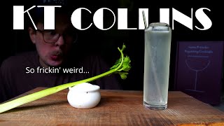 The KT Collins || a savory Tom Collins with salt & celery from Regarding Cocktails by Sasha Petraske