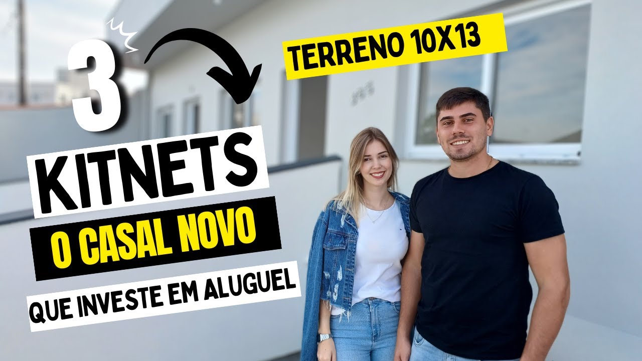 3 KITNETS prontas AOS 25 ANOS, conheça esse CASAL!