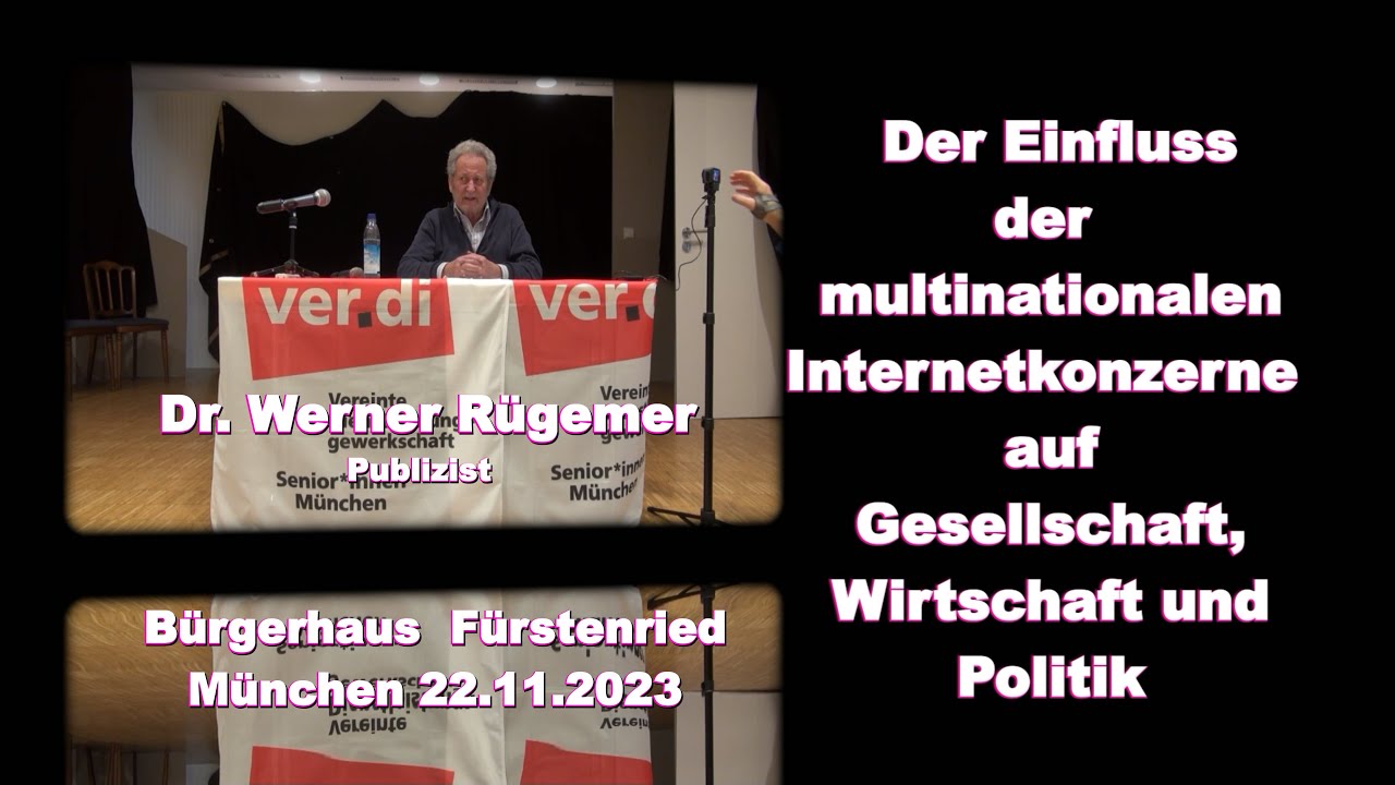 Werner Rügemer:  Apple, Amazon & Co. Macht & Einfluss der Internetkonzerne in der EU & der BRD