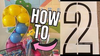 DIY Balloon Mosaic Template Tutorial | Complete Tutorial from BEGINNING to END | Number 2