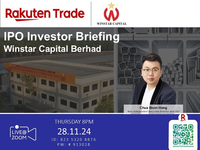 Rakuten Trade Ideas 🎯 Webinar - Winstar Capital Berhad