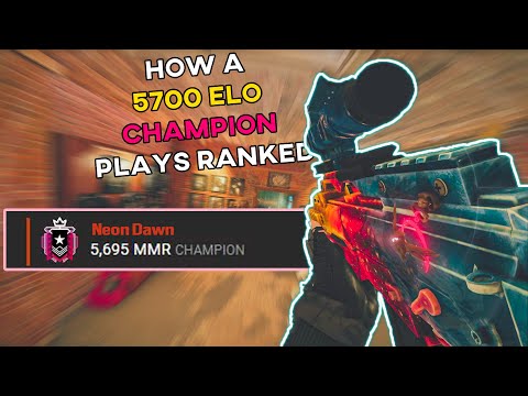How a *5700 ELO* Champion Plays Ranked - Ranked Highlights - Rainbow Six Siege