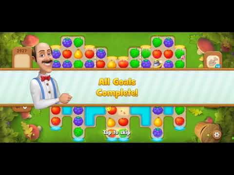 GardenScapes level 2922, 2923, 2924, 2925, 2926, 2927, 2928, 2929, 2930. No boosters